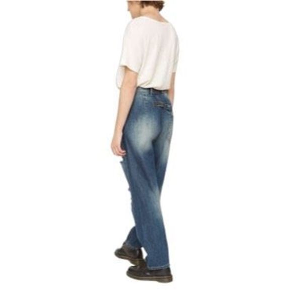 Sandrine Rose x Free People Wide Leg High Rise Jeans - Size 29 - Picture 5 of 8